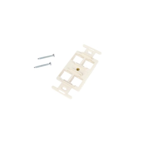 Commscope 4-PORT FLUSH MOUNT FRAME, UNLOADED SGL GANG M-SERIES, 106622285 WHITE 142316